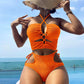 Bikini Split Rope Tie Swimsuit