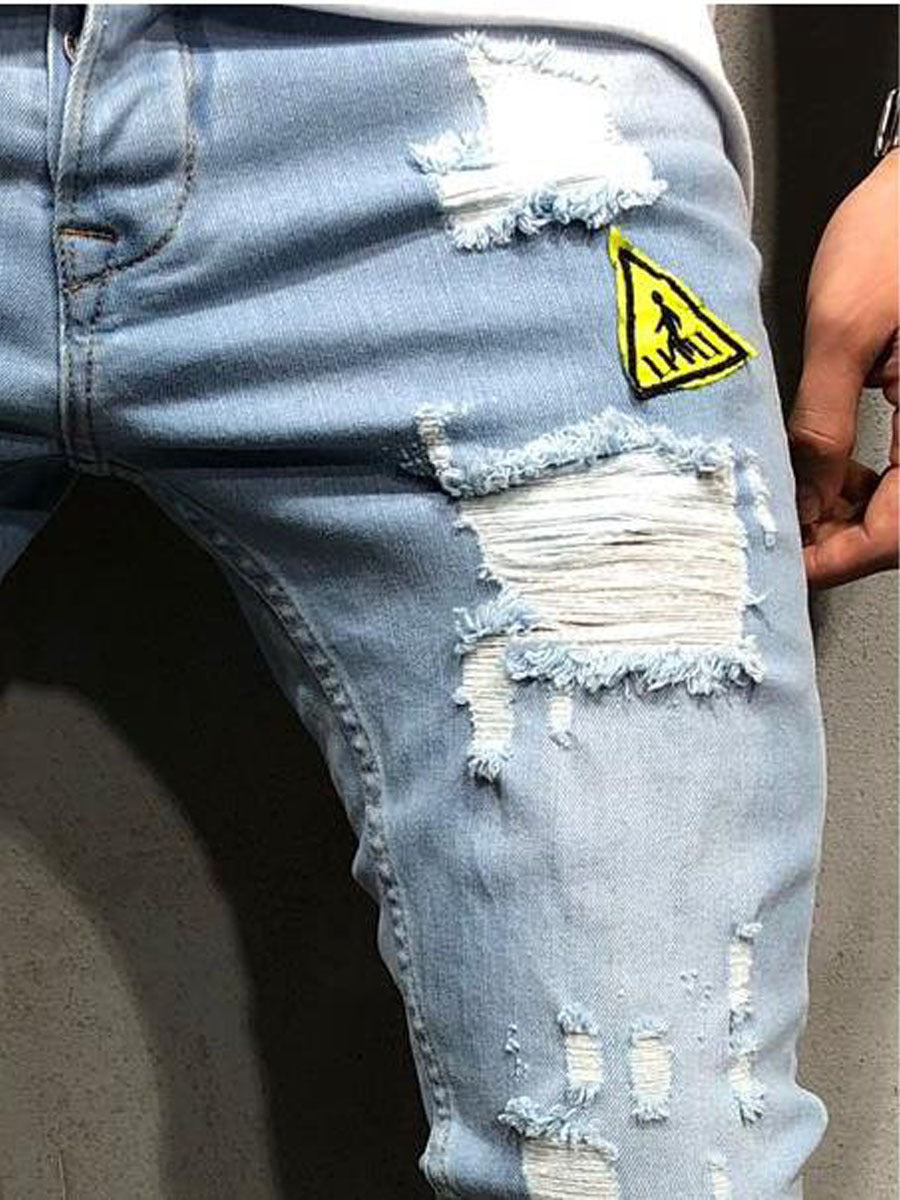 Drip Jeans Men Fashion