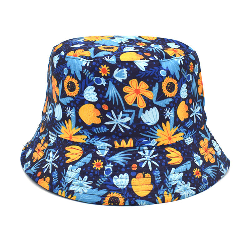 Double-Sided Printed Fisherman Hat