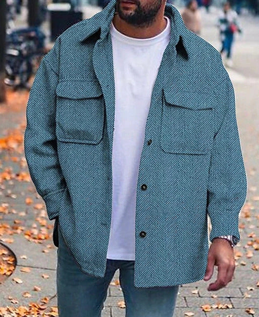 Men’s Polo Collar Fashion Work Coats