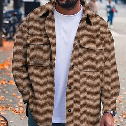 Men’s Polo Collar Fashion Work Coats