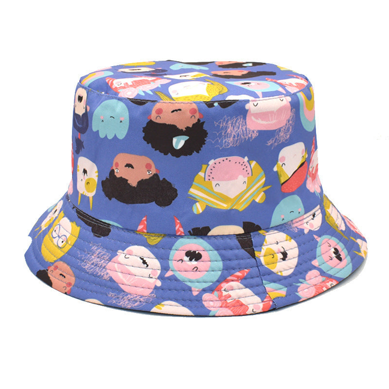 Double-Sided Printed Fisherman Hat