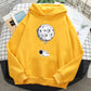 Unisex Loose Fit Casual Printed Hoodies