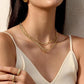 Geometric Paperclip Choker – Double Layer Necklace