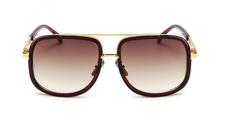 Unisex Designer Flat Top Sunglasses