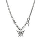 Hollow Butterfly Cross Necklace