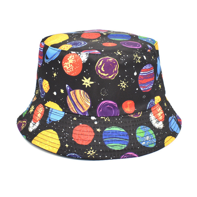 Double-Sided Printed Fisherman Hat