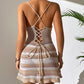 Knitted Spaghetti Strap Mini Dress