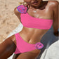 Floral One-Shoulder Swimsuit