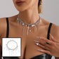 Cross Tassel Pearl Necklace