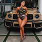 Digital Printed Sleeveless Bodysuits