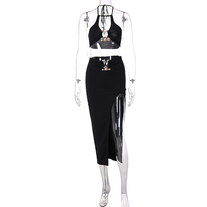 Women’s Bandeau Skirt Two-Piece Set