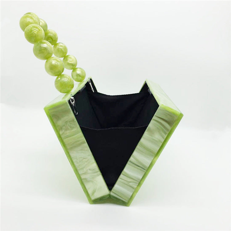 Green Acrylic Evening Bag