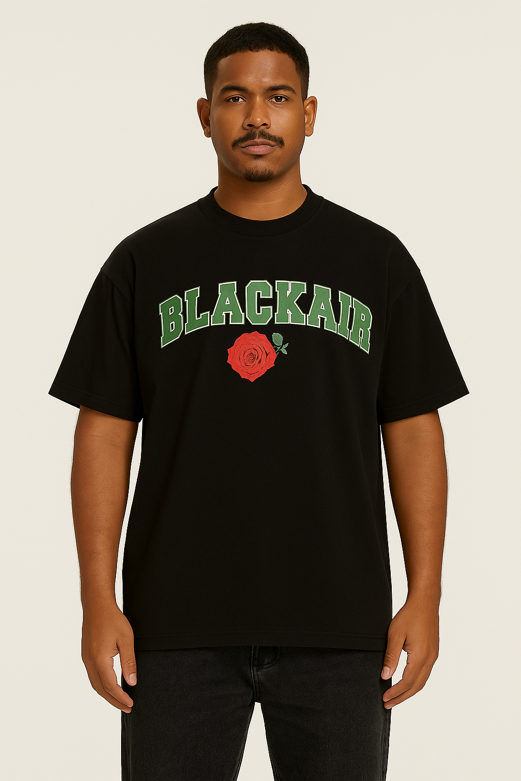 Rose Flow Round Neck Tee