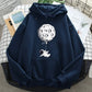 Unisex Loose Fit Casual Printed Hoodies