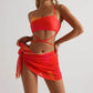 3pcs Tie Dye Bikini with Skirt