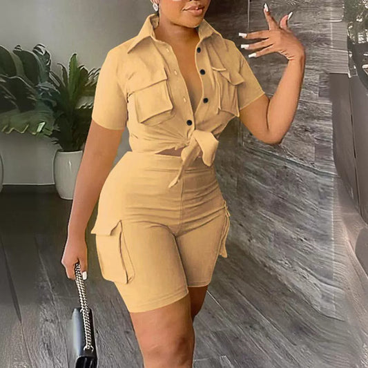 Urban Style Two-Piece Shirt Set