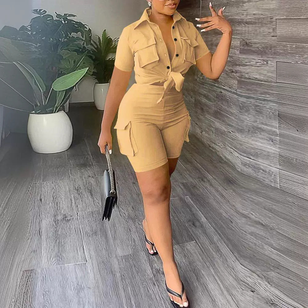 Urban Style Two-Piece Shirt Set