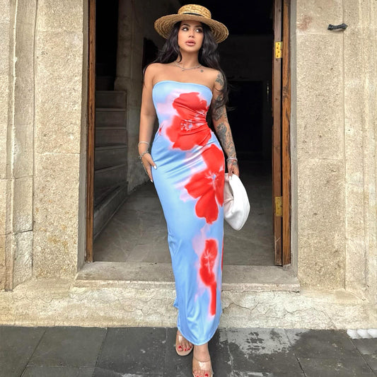 Sexy Summer Strapless Dress