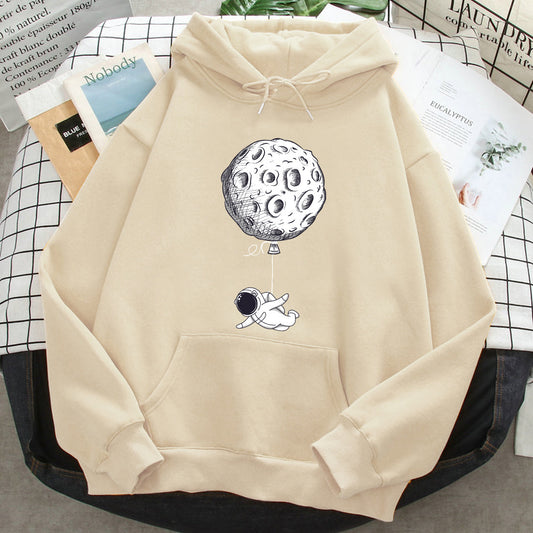 Unisex Loose Fit Casual Printed Hoodies