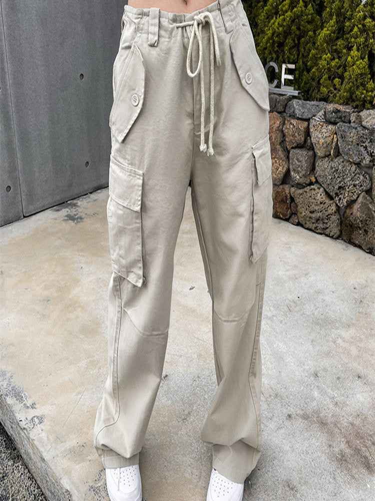 High Waist Wide Leg Trousers