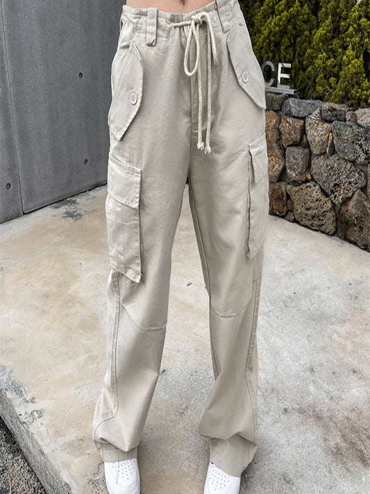 High Waist Wide Leg Trousers