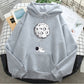 Unisex Loose Fit Casual Printed Hoodies