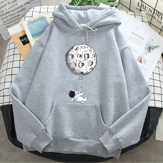 Unisex Loose Fit Casual Printed Hoodies