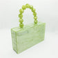 Green Acrylic Evening Bag