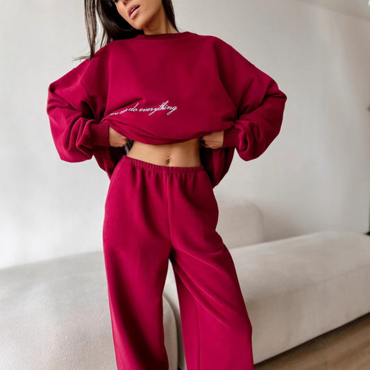 Casual Printed Sweater Sets