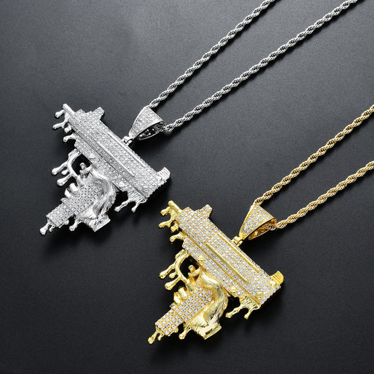 Domineering Hand Pendant Rap Jewelry