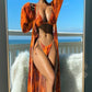 Split Sleeve Bikini Set