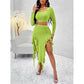 Women’s 2-Piece Crop Top & Skirt Set