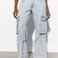 Women’s Mid-Waist Loose Cargo Jeans