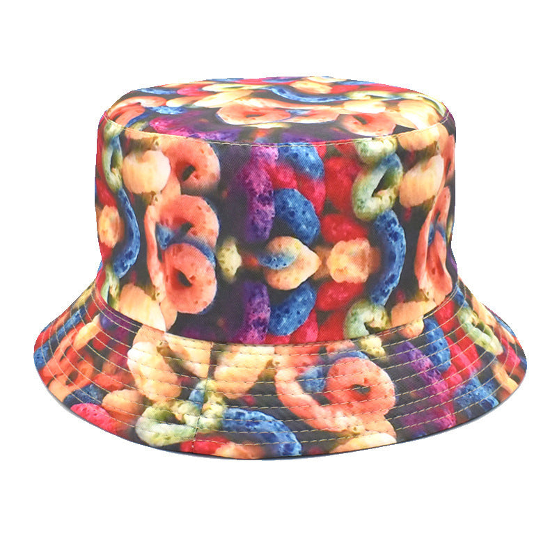 Double-Sided Printed Fisherman Hat