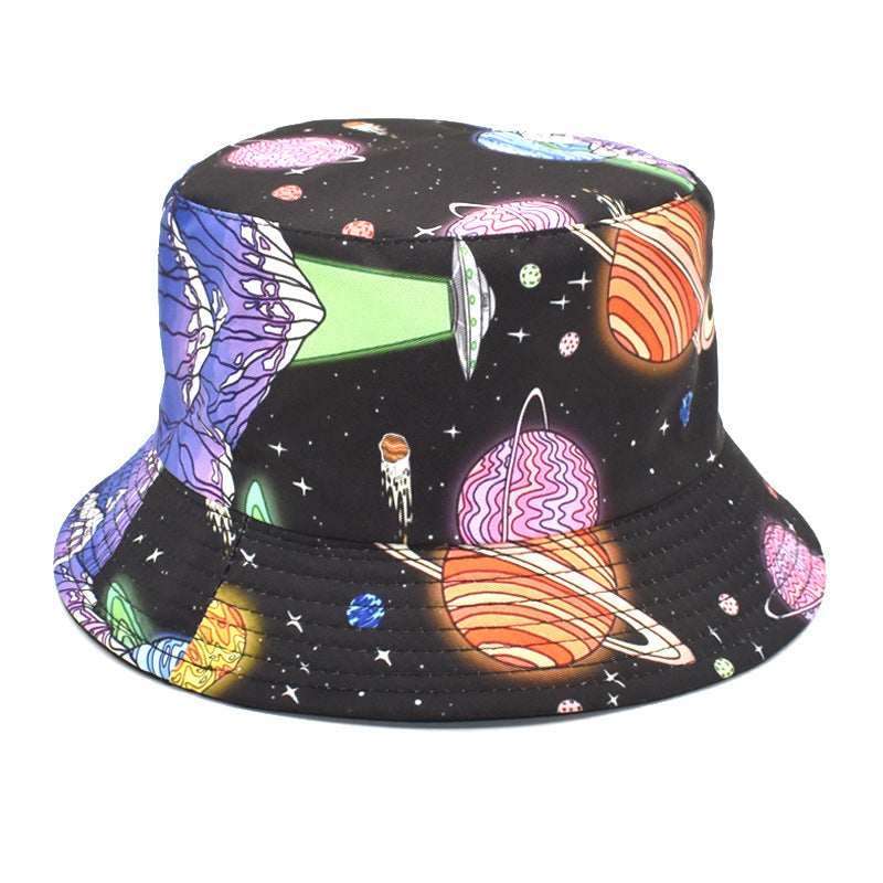 Double-Sided Printed Fisherman Hat
