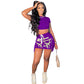 Summer Midriff Skirt Set