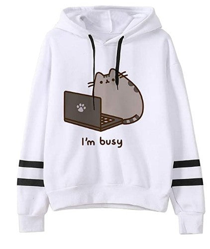 Loose Fit Fleece Casual Hoodie