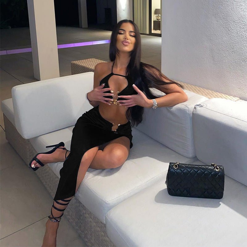 Women’s Bandeau Skirt Two-Piece Set