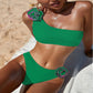Floral One-Shoulder Swimsuit