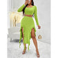 Women’s 2-Piece Crop Top & Skirt Set