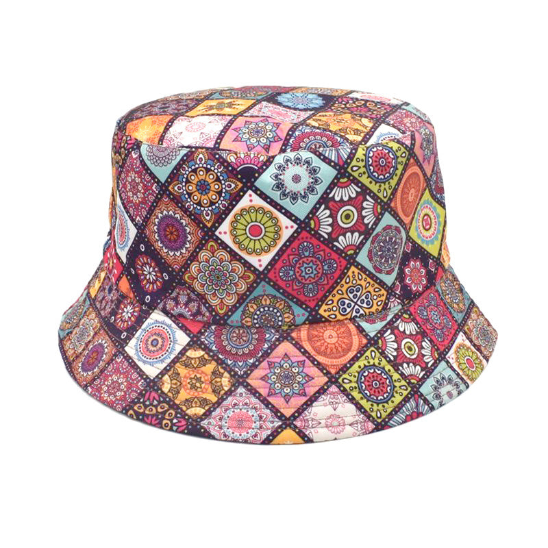 Double-Sided Printed Fisherman Hat