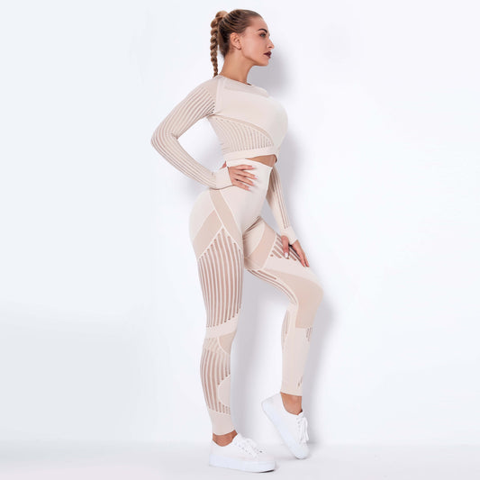 Seamless Long Sleeve Yoga Set