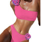 Floral One-Shoulder Swimsuit
