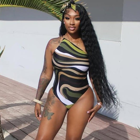 Digital Printed Sleeveless Bodysuits