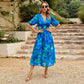 Women's V-Neck Long Summer Dress