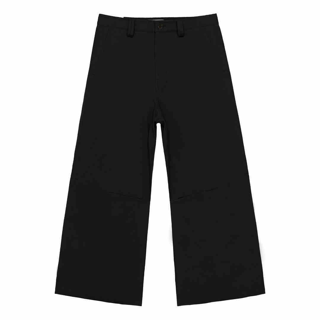 Loose Cotton Wide-Leg Pants