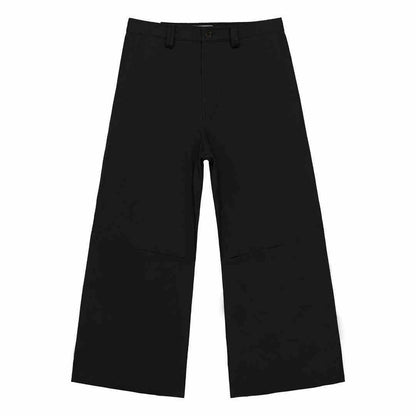 Loose Cotton Wide-Leg Pants