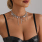 Cross Tassel Pearl Necklace