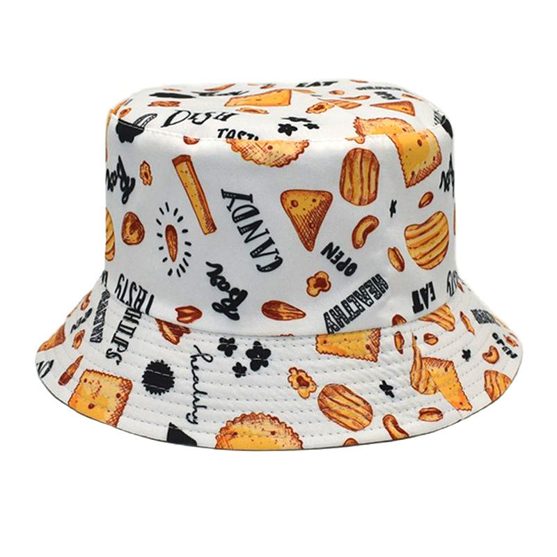 Double-Sided Printed Fisherman Hat